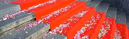 Consistency decor used in indian ceremonies and weddings