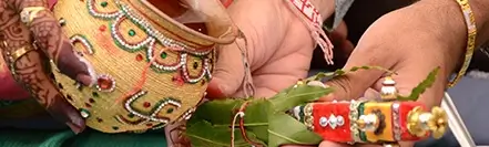 Tradition decor used in indian ceremonies and weddings